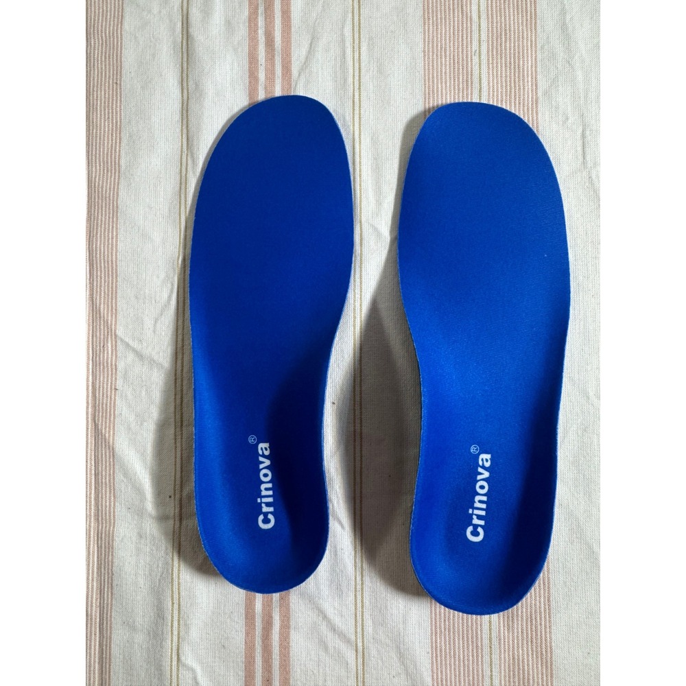 Crinova Orthotic Sports Shoe Insoles Blue Small S Plantar Fasciitis Support New